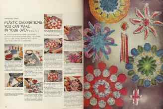 Better Homes & Gardens November 1964 Magazine Article: CHRISTMAS CRAFT: PLASTIC DECORATIONS YOU CAN MAKE IN YOUR OVEN