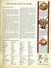 Better Homes & Gardens December 1964 Magazine Article: THE KNOW-HOW OF HERBS