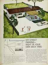 Better Homes & Gardens March 1965 Magazine Article: OFF-STREET PARKING--RIGHT IN YOUR OWN BACK YARD