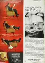 Better Homes & Gardens March 1965 Magazine Article: THIS WORK CENTER WILL FIT ANY OPEN-PLAN KITCHEN