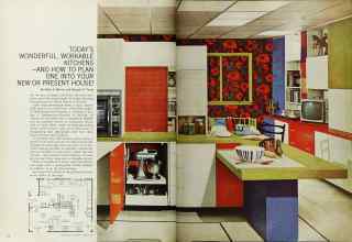 Better Homes & Gardens March 1965 Magazine Article: TODAY'S WONDERFUL, WORKABLE KITCHENS--AND HOW TO PLAN ONE INTO YOUR NEW OR PRESENT HOUSE!