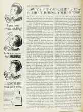 Better Homes & Gardens April 1965 Magazine Article: HOW TO PUT ON A SLIDE SHOW WITHOUT BORING YOUR FRIENDS