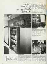 Better Homes & Gardens April 1965 Magazine Article: PROJECTS THAT SOLVE REALLY TOUGH STORAGE PROBLEMS
