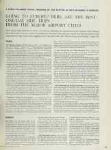 Better Homes & Gardens April 1965 Magazine Article: GOING TO EUROPE? HERE ARE THE BEST ONE-DAY SIDE TRIPS FROM THE MAJOR AIRPORT CITIES