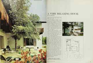 Better Homes & Gardens April 1965 Magazine Article: A VERY RELAXING HOUSE