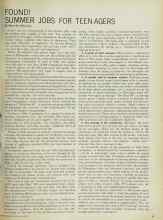 Better Homes & Gardens May 1965 Magazine Article: FOUND! SUMMER JOBS FOR TEEN-AGERS