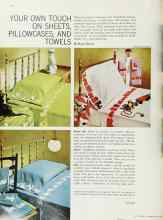 Better Homes & Gardens May 1965 Magazine Article: YOUR OWN TOUCH ON SHEETS, PILLOWCASES, AND TOWELS