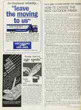 Better Homes & Gardens June 1965 Magazine Article: HOW TO CHOOSE THE BEST OUTDOOR FINISH