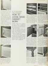 Better Homes & Gardens June 1965 Magazine Article: HOW TO JUDGE GOOD CABINET WORK