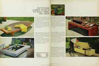 Better Homes & Gardens June 1965 Magazine Article: EASY-TO-BUILD SUMMER PROJECTS THE WHOLE FAMILY WILL ENJOY