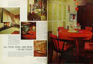 Better Homes & Gardens June 1965 Magazine Article: ALL THESE IDEAS--AND MORE--IN ONE HOUSE!