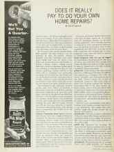 Better Homes & Gardens July 1965 Magazine Article: DOES IT REALLY PAY TO DO YOUR OWN HOME REPAIRS?