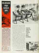 Better Homes & Gardens July 1965 Magazine Article: THESE TABLES HAVE THEIR UPS AND DOWNS
