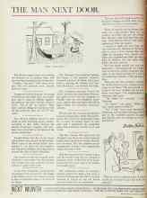 Better Homes & Gardens August 1965 Magazine Article: THE MAN NEXT DOOR