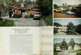Better Homes & Gardens August 1965 Magazine Article: WHAT ARE YOU DOING WITH THE CARS AT YOUR HOUSE?