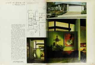 Better Homes & Gardens August 1965 Magazine Article: A LOT OF HOUSE ON A SMALL LOT