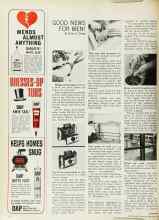 Better Homes & Gardens September 1965 Magazine Article: GOOD NEWS FOR MEN!