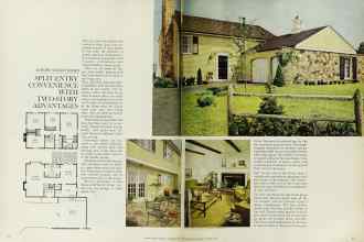 Better Homes & Gardens September 1965 Magazine Article: SPLIT-ENTRY CONVENIENCE WITH TWO-STORY ADVANTAGES