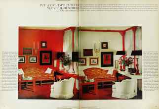 Better Homes & Gardens September 1965 Magazine Article: PUT A ONE-TWO PUNCH IN YOUR COLOR SCHEME