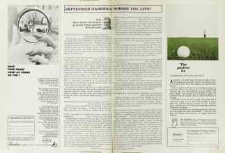 Better Homes & Gardens September 1965 Magazine Article: SEPTEMBER GARDENING WHERE YOU LIVE!