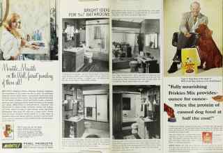 Better Homes & Gardens September 1965 Magazine Article: BRIGHT IDEAS FOR 5x7 BATHROOMS