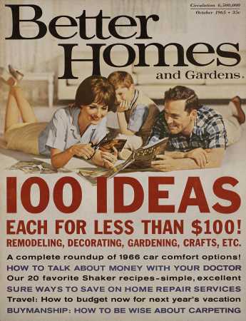 Better Homes & Gardens October 1965 Magazine Cover