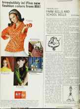 Better Homes & Gardens October 1965 Magazine Article: FARM BELLS AND SCHOOL BELLS