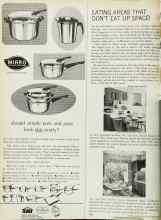 Better Homes & Gardens October 1965 Magazine Article: EATING AREAS THAT DON'T EAT UP SPACE!