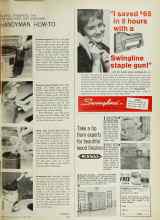 Better Homes & Gardens October 1965 Magazine Article: HANDYMAN HOW-TO