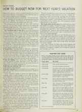 Better Homes & Gardens October 1965 Magazine Article: HOW TO BUDGET NOW FOR NEXT YEAR'S VACATION