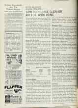 Better Homes & Gardens November 1965 Magazine Article: HOW TO CHOOSE CLEANER AIR FOR YOUR HOME