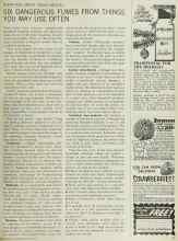 Better Homes & Gardens December 1965 Magazine Article: SIX DANGEROUS FUMES FROM THINGS YOU MAY USE OFTEN