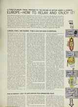 Better Homes & Gardens January 1966 Magazine Article: EUROPE-HOW TO RELAX AND ENJOY IT!