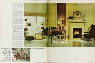 Better Homes & Gardens January 1966 Magazine Article: REFINISHING: THE NEW WAY IS THE EASY WAY! NO MORE STRIPPING, SANDING, OR SCRAPING