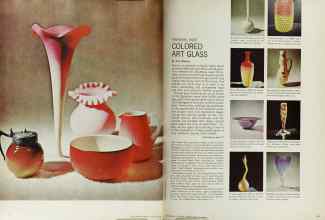 Better Homes & Gardens January 1966 Magazine Article: COLORED ART GLASS