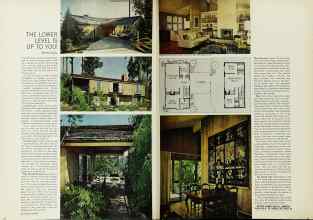 Better Homes & Gardens February 1966 Magazine Article: THE LOWER LEVEL IS UP TO YOU!