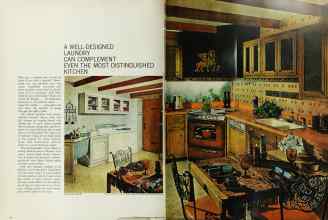 Better Homes & Gardens February 1966 Magazine Article: A WELL-DESIGNED LAUNDRY CAN COMPLEMENT EVEN THE MOST DISTINGUISHED KITCHEN