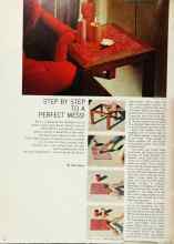 Better Homes & Gardens March 1966 Magazine Article: STEP BY STEP TO A PERFECT MESS!