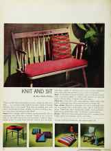 Better Homes & Gardens March 1966 Magazine Article: KNIT AND SIT