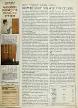 Better Homes & Gardens March 1966 Magazine Article: HOW TO SHOP FOR A SILENT CEILING