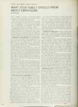 Better Homes & Gardens May 1966 Magazine Article: WHAT YOUR FAMILY SHOULD KNOW ABOUT EMPHYSEMA