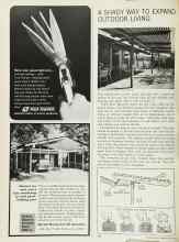 Better Homes & Gardens May 1966 Magazine Article: A SHADY WAY TO EXPAND OUTDOOR LIVING