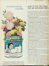 Better Homes & Gardens June 1966 Magazine Article: HOW TO SET THE STAGE FOR AN OUTDOOR PARTY