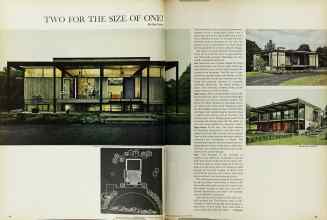 Better Homes & Gardens June 1966 Magazine Article: TWO FOR THE SIZE OF ONE!