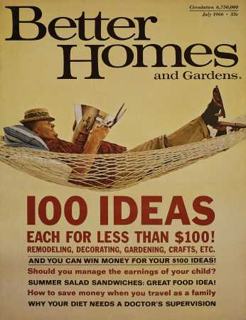 Better Homes & Gardens July 1966 Magazine Cover
