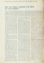 Better Homes & Gardens September 1966 Magazine Article: ARE YOU REALLY MAKING THE MOST OF YOUR MONEY?