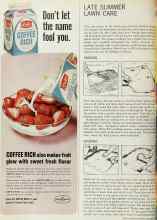 Better Homes & Gardens September 1966 Magazine Article: LATE SUMMER LAWN CARE