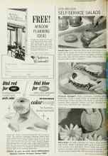 Better Homes & Gardens September 1966 Magazine Article: SELF-SERVICE SALADS