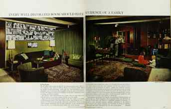 Better Homes & Gardens September 1966 Magazine Article: EVERY WELL-DECORATED ROOM SHOULD HAVE EVIDENCE OF A FAMILY