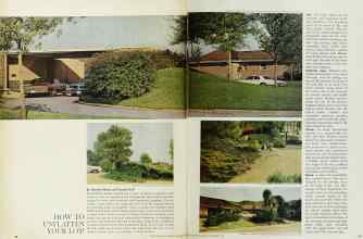 Better Homes & Gardens September 1966 Magazine Article: HOW TO UNFLATTEN YOUR LOT!